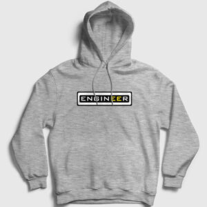 Engineer Kapşonlu Sweatshirt gri kırçıllı