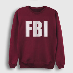 FBI Sweatshirt bordo