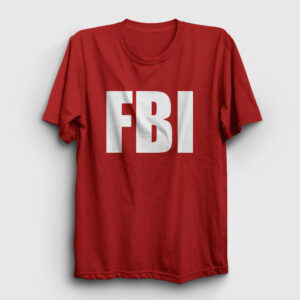 FBI Tişört kırmızı