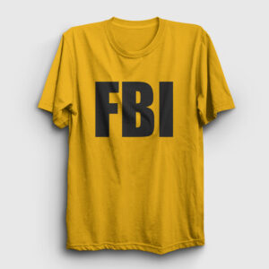 FBI Tişört sarı