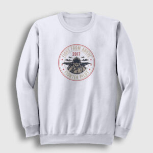 Fighter Pilot Sweatshirt beyaz