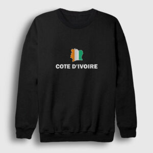 Fildişi Sahili Sweatshirt siyah