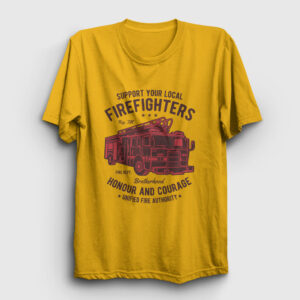 Firefighters Truck Tişört sarı