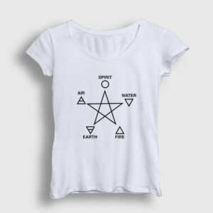 Five Elements Pagan Kadın Tişört beyaz