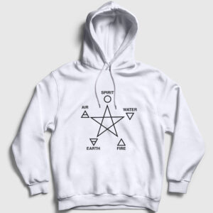 Five Elements Pagan Kapşonlu Sweatshirt beyaz