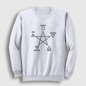 Five Elements Pagan Sweatshirt beyaz