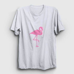 Flamingo Tişört beyaz