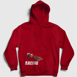 Formula Kapşonlu Sweatshirt kırmızı