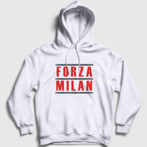 Forza Milan Kapşonlu Sweatshirt beyaz