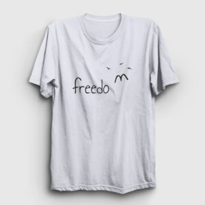 Freedom Kuşlar Tişört beyaz