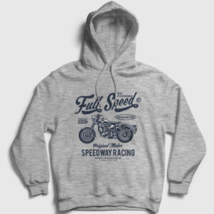 Full Speed Kapşonlu Sweatshirt gri kırçıllı