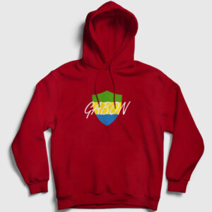 Gabon Kapşonlu Sweatshirt kırmızı