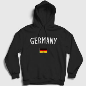 Germany Kapşonlu Sweatshirt siyah