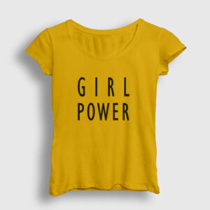 Girl Power Kadın Tişört sarı