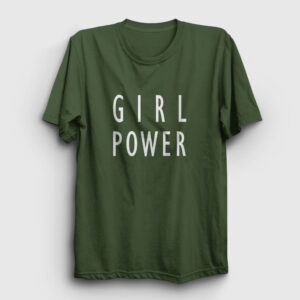 Girl Power Tişört haki