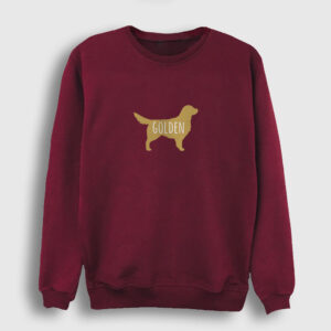 Golden Retriever Sweatshirt bordo