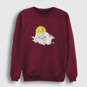 Güneş ve Bulut Sweatshirt bordo