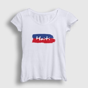 Haiti Kadın Tişört beyaz