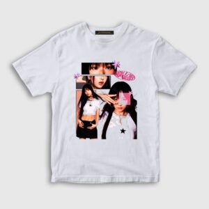 Hanni K-Pop Newjeans Çocuk Tişört Beyaz
