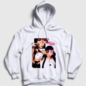 Hanni K-Pop Newjeans Kapşonlu Sweatshirt Beyaz