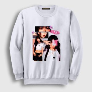 Hanni K-Pop Newjeans Sweatshirt Beyaz