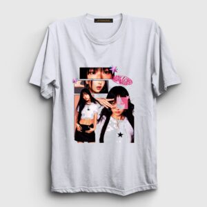 Hanni K-Pop Newjeans Tişört Beyaz