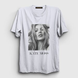 Kate Moss Model Tişört Beyaz