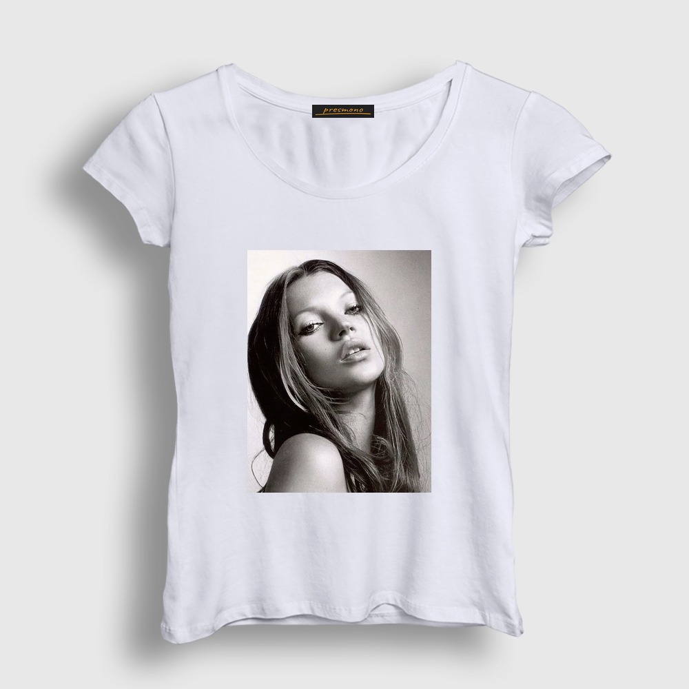 Kate V2 Moss Model Kadın Tişört Beyaz