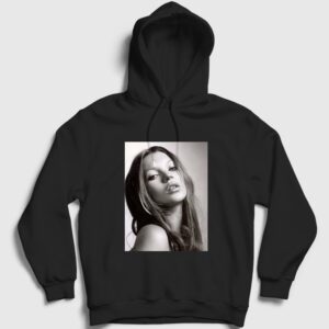 Kate V2 Moss Model Kapşonlu Sweatshirt Siyah