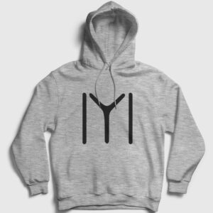 Kayı Boyu Kapşonlu Sweatshirt gri kırçıllı