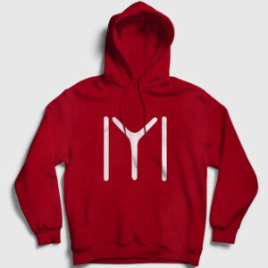 Kayı Boyu Kapşonlu Sweatshirt kırmızı