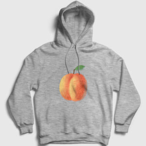 Kayısı Kapşonlu Sweatshirt gri kırçıllı