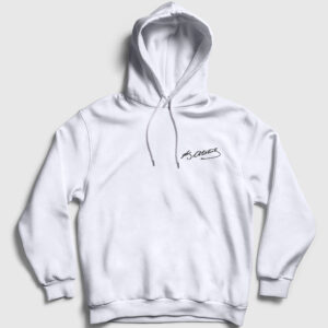 Kemal Atatürk İmzası Kapşonlu Sweatshirt beyaz
