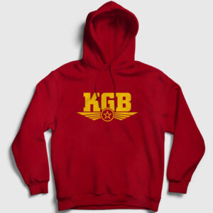 KGB Kapşonlu Sweatshirt kırmızı