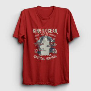 King Of The Ocean Tişört kırmızı