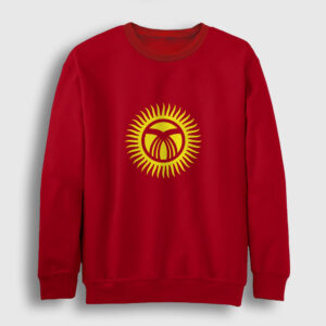 Kırgızistan Sweatshirt kırmızı