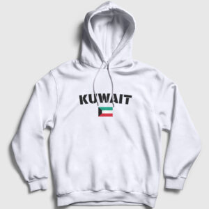 Kuveyt Kapşonlu Sweatshirt beyaz