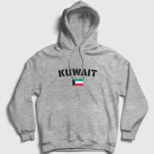 Kuveyt Kapşonlu Sweatshirt gri kırçıllı