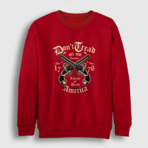 Liberty Of Death Sweatshirt kırmızı