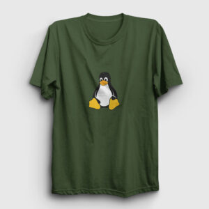 Linux Tişört haki