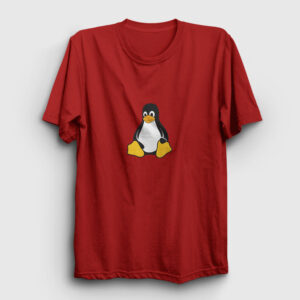 Linux Tişört kırmızı