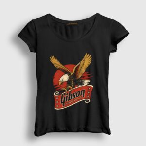 Logo Gibson American Made World Played Kadın Tişört
