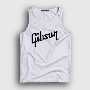 Logo Gibson Gitar Gitarist Atlet Beyaz