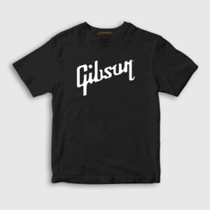 Logo Gibson Gitar Gitarist Çocuk Tişört