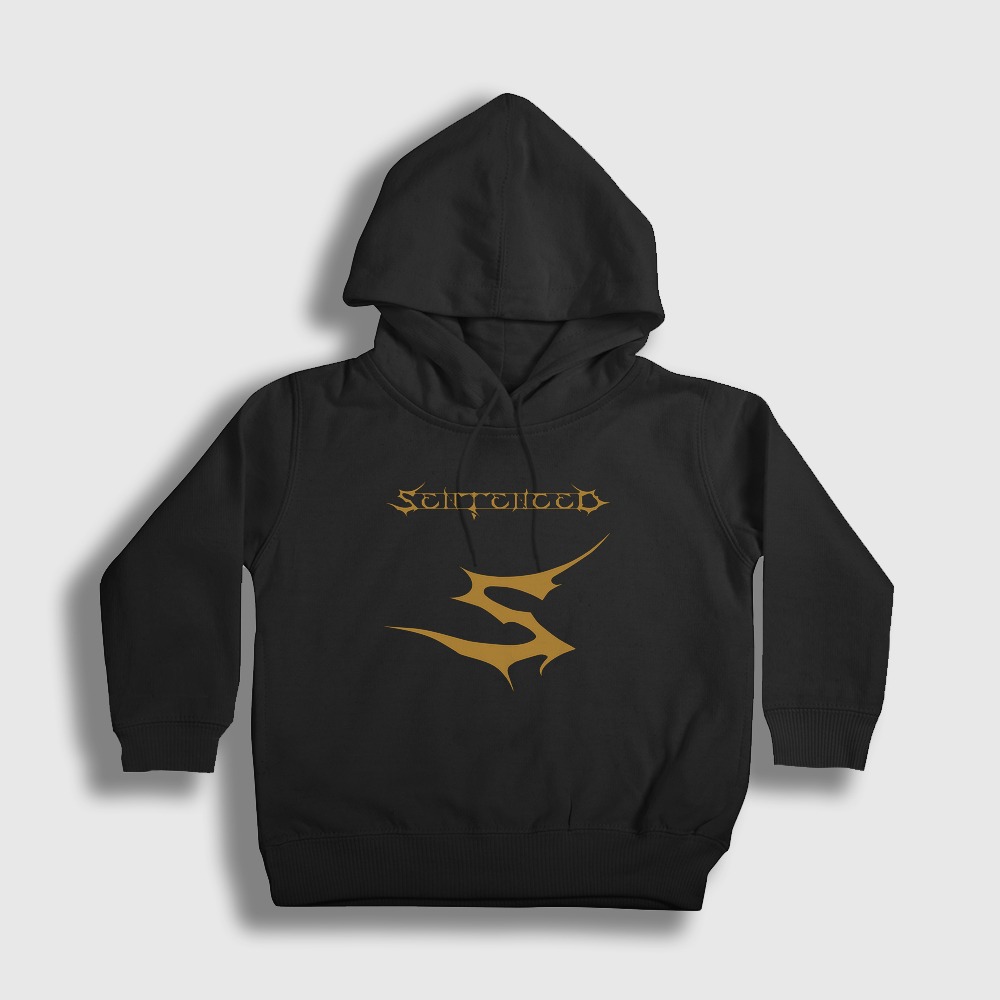 Logo Sentenced Metal Çocuk Kapşonlu Sweatshirt Siyah