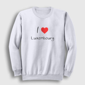 Lüksemburg Sweatshirt beyaz
