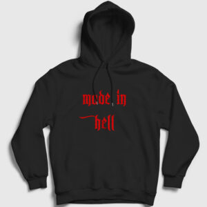 Made in Hell Kapşonlu Sweatshirt siyah