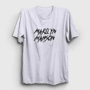 Marilyn Manson Tişört beyaz