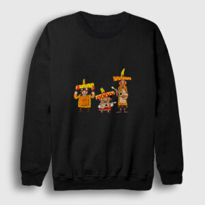 Meksikalı Çalgıcılar Sweatshirt siyah