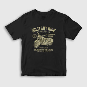 Military Ride Çocuk Tişört siyah